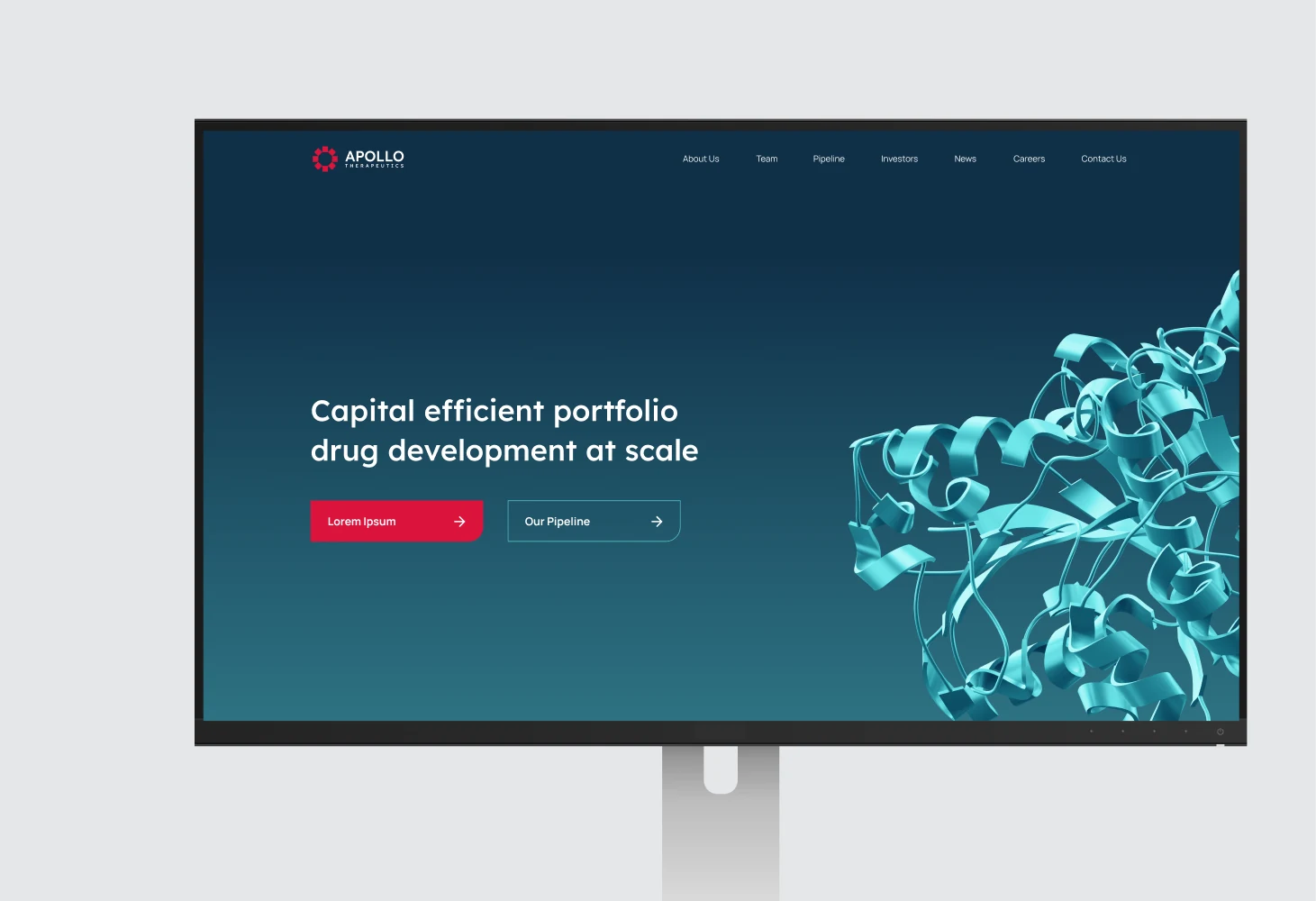 Apollo Therapeutics website design